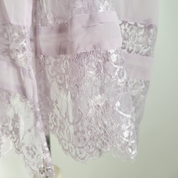 Torrid Iris Lavender Chiffon and Lace Kimono - Picture 8 of 12
